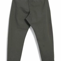 HANSEN GARMENTS TRYGVE | Wide Cut Cropped Trousers | Green Grey -HANSEN SHOP trygve wide cut cropped trousers green grey hansen garments 893008