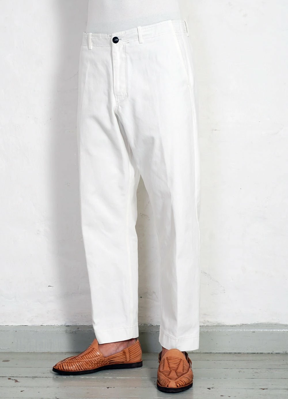 HANSEN GARMENTS TRYGVE | Wide Cut Cropped Trousers | Off White 5 HANSEN GARMENTS TRYGVE | Wide Cut Cropped Trousers | Off White - Image 3