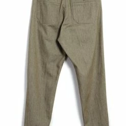 HANSEN GARMENTS TRYGVE | Wide Cut Cropped Trousers | Safari -HANSEN SHOP trygve wide cut cropped trousers safari hansen garments 156771