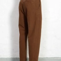 HANSEN GARMENTS TRYGVE | Wide Cut Cropped Trousers | Terra -HANSEN SHOP trygve wide cut cropped trousers terra hansen garments 305142