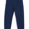 HANSEN GARMENTS TRYGVE | Wide Cut Cropped Trousers | Work Blue -HANSEN SHOP trygve wide cut cropped trousers work blue hansen garments 201651