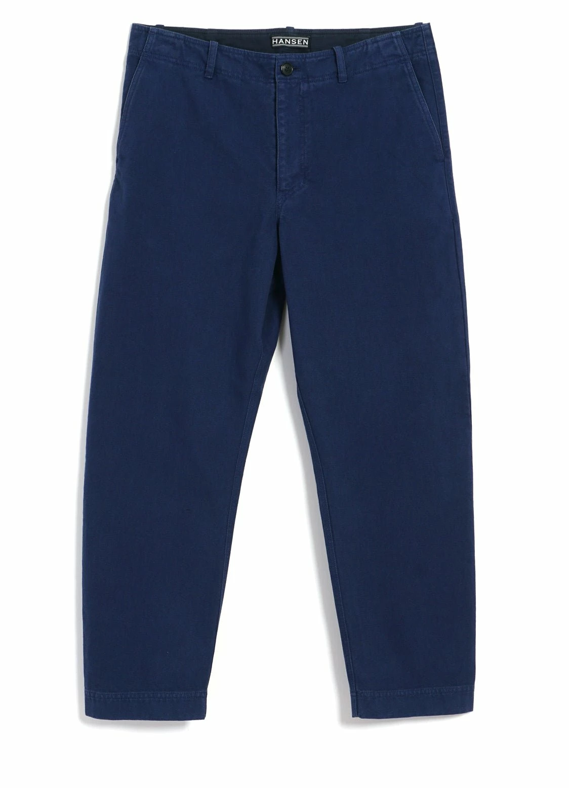 HANSEN GARMENTS TRYGVE | Wide Cut Cropped Trousers | Work Blue 3 HANSEN GARMENTS TRYGVE | Wide Cut Cropped Trousers | Work Blue
