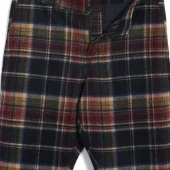 HANSEN GARMENTS TYGE | Wide Cut Cropped Trousers | Multi Colour Check -HANSEN SHOP tyge wide cut cropped trousers multi colour check hansen garments 930473