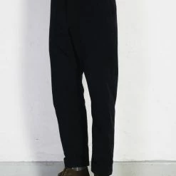 HANSEN GARMENTS TYGE | Wide Cut Cropped Trousers | Onyx -HANSEN SHOP tyge wide cut cropped trousers onyx hansen garments 135021