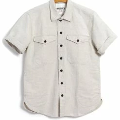 HANSEN GARMENTS VILLY | Short Sleeve Shirt | Flax Nature