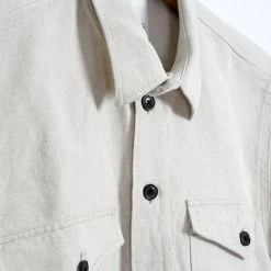 HANSEN GARMENTS VILLY | Short Sleeve Shirt | Flax Nature -HANSEN SHOP villy short sleeve shirt flax nature hansen garments 210461