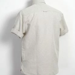 HANSEN GARMENTS VILLY | Short Sleeve Shirt | Flax Nature -HANSEN SHOP villy short sleeve shirt flax nature hansen garments 385380