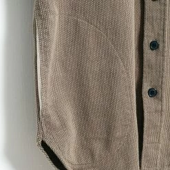 HANSEN GARMENTS VILLY | Short Sleeve Shirt | Khaki Sashiko -HANSEN SHOP villy short sleeve shirt khaki sashiko hansen garments 243477