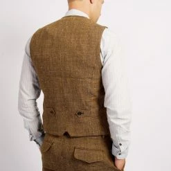 HANSEN GARMENTS WILLIAM | Classic Casual Vest | Cognac -HANSEN SHOP william classic casual vest cognac 240 307579