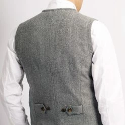 HANSEN GARMENTS WILLIAM | Classic Vest | Grey Melange 8 HANSEN GARMENTS WILLIAM | Classic Vest | Grey Melange -HANSEN SHOP william classic vest grey melange 290 492992