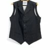 HANSEN GARMENTS WILLIAM | High Lapel Waistcoat | Black Pin