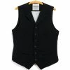 HANSEN GARMENTS WILLIAM | Lapel Waistcoat | Black -HANSEN SHOP william lapel waistcoat black hansen garments 325724