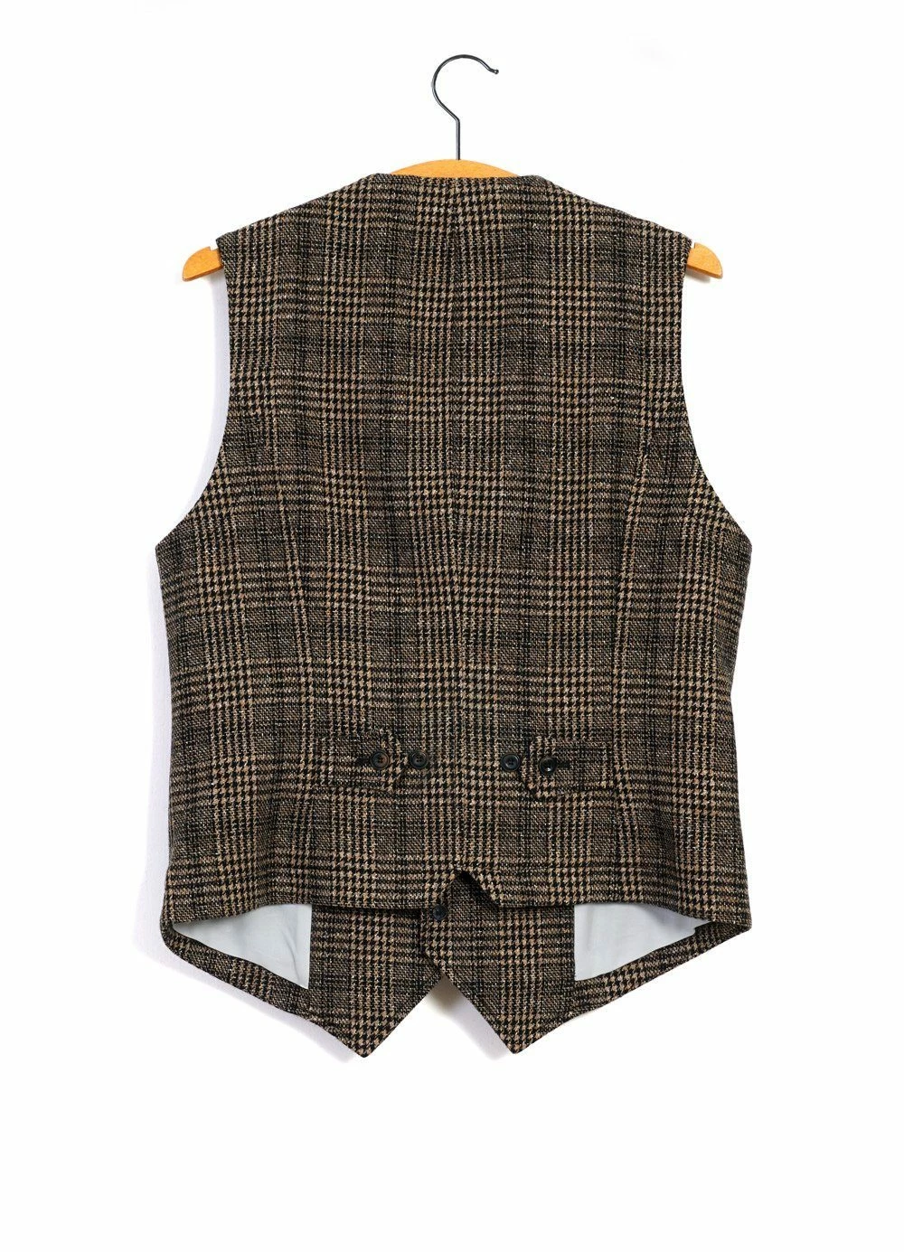 HANSEN GARMENTS WILLIAM | Lapel Waistcoat | Checkered 4 HANSEN GARMENTS WILLIAM | Lapel Waistcoat | Checkered - Image 2
