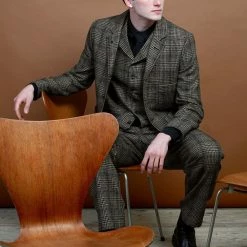 HANSEN GARMENTS WILLIAM | Lapel Waistcoat | Checkered 9 HANSEN GARMENTS WILLIAM | Lapel Waistcoat | Checkered -HANSEN SHOP william lapel waistcoat checkered hansen garments 861476