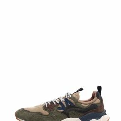 Flower Mountain YAMANO 3 | Suede & Nylon Sneaker | Military Beige -HANSEN SHOP yamano 3 suede nylon sneaker military beige flower mountain 167880